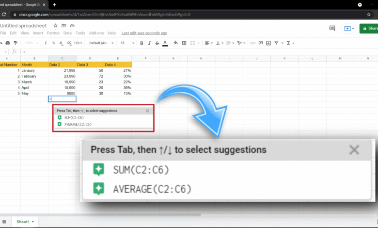 How to Get Google Sheets Formula Suggestions (2023)
